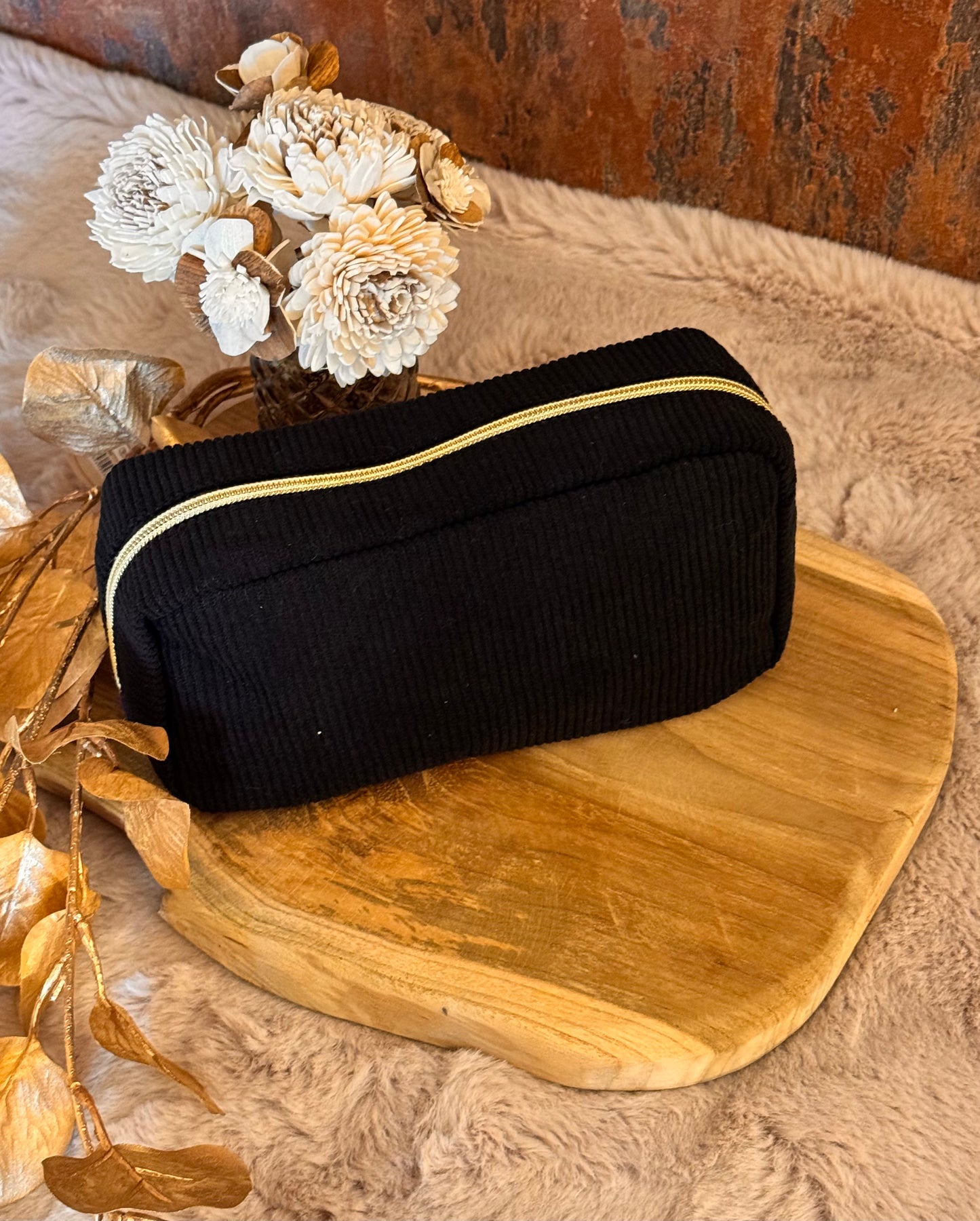 Cord Kosmetiktasche Groß