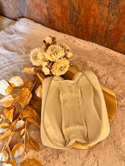 Cord Kosmetiktasche Groß