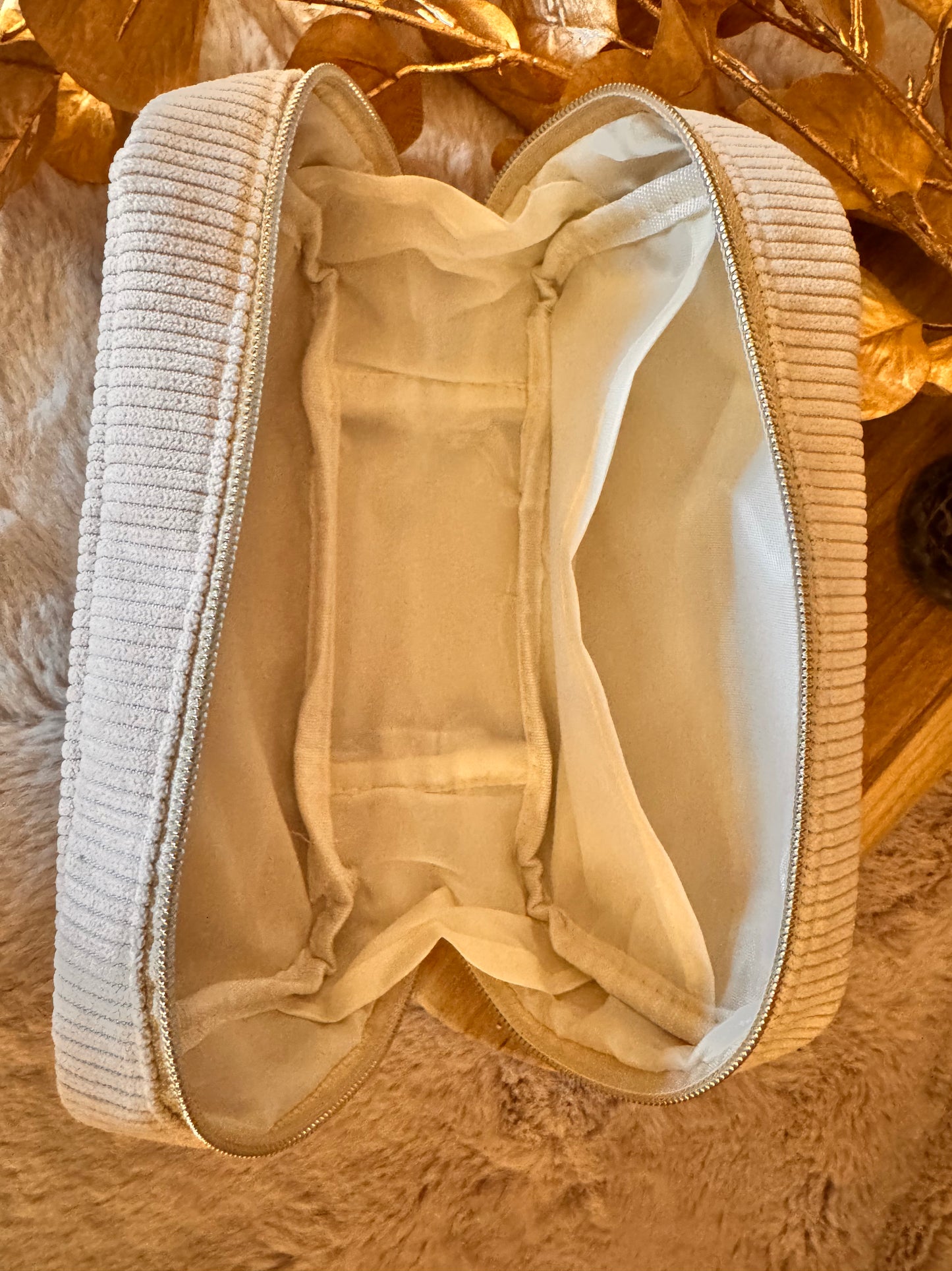 Cord Kosmetiktasche Groß