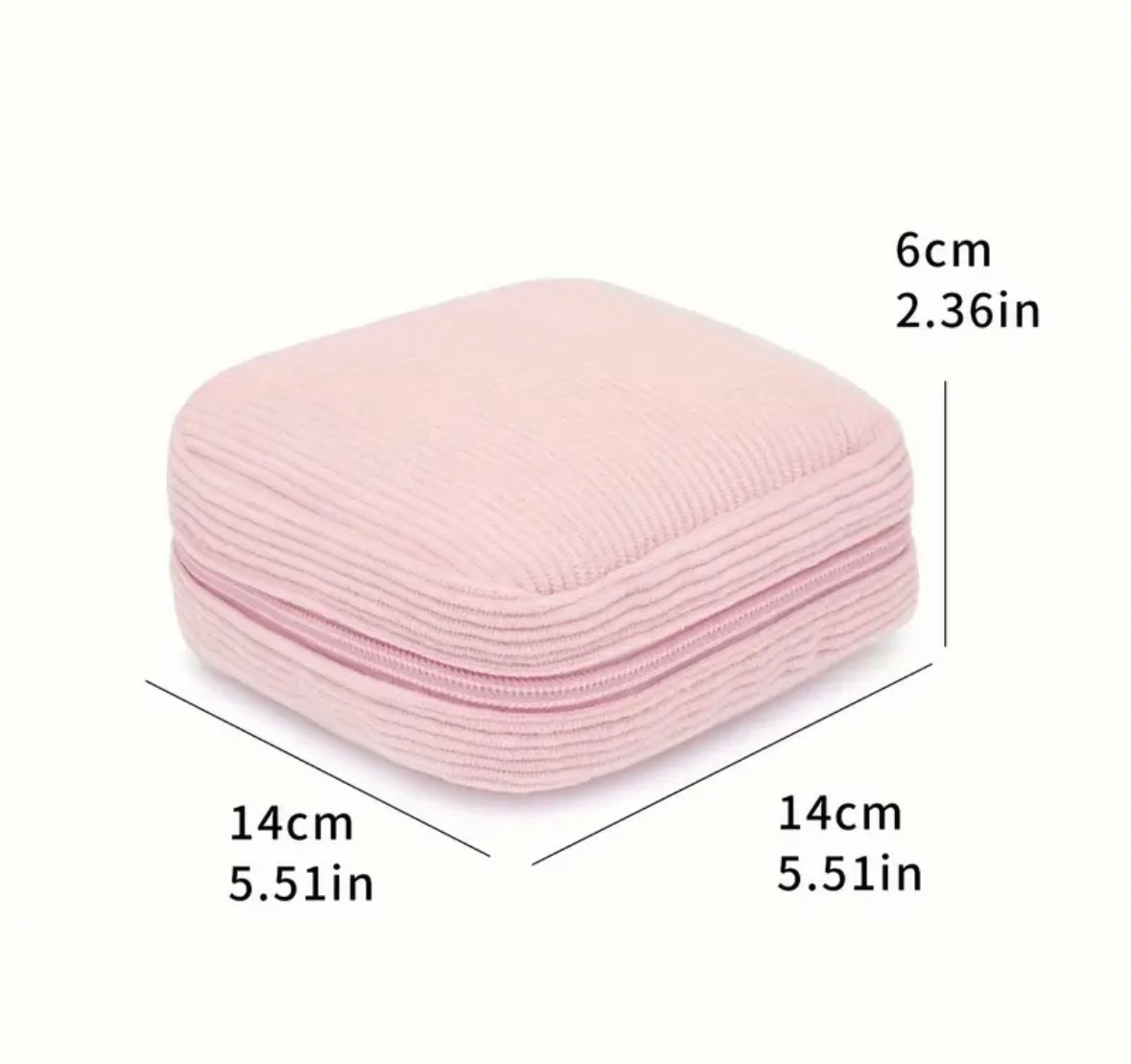 Kosmetiktasche aus Cord klein