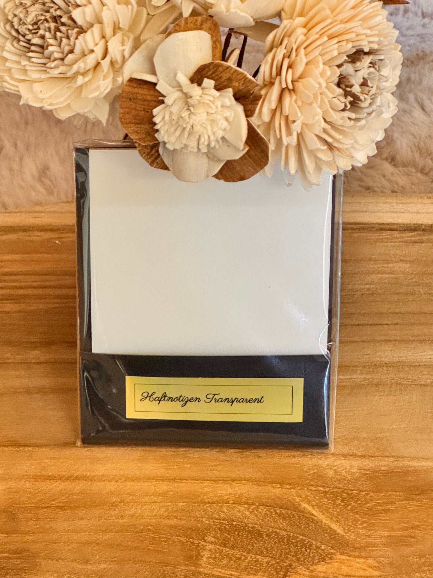 Transparente Haftnotizblöcke