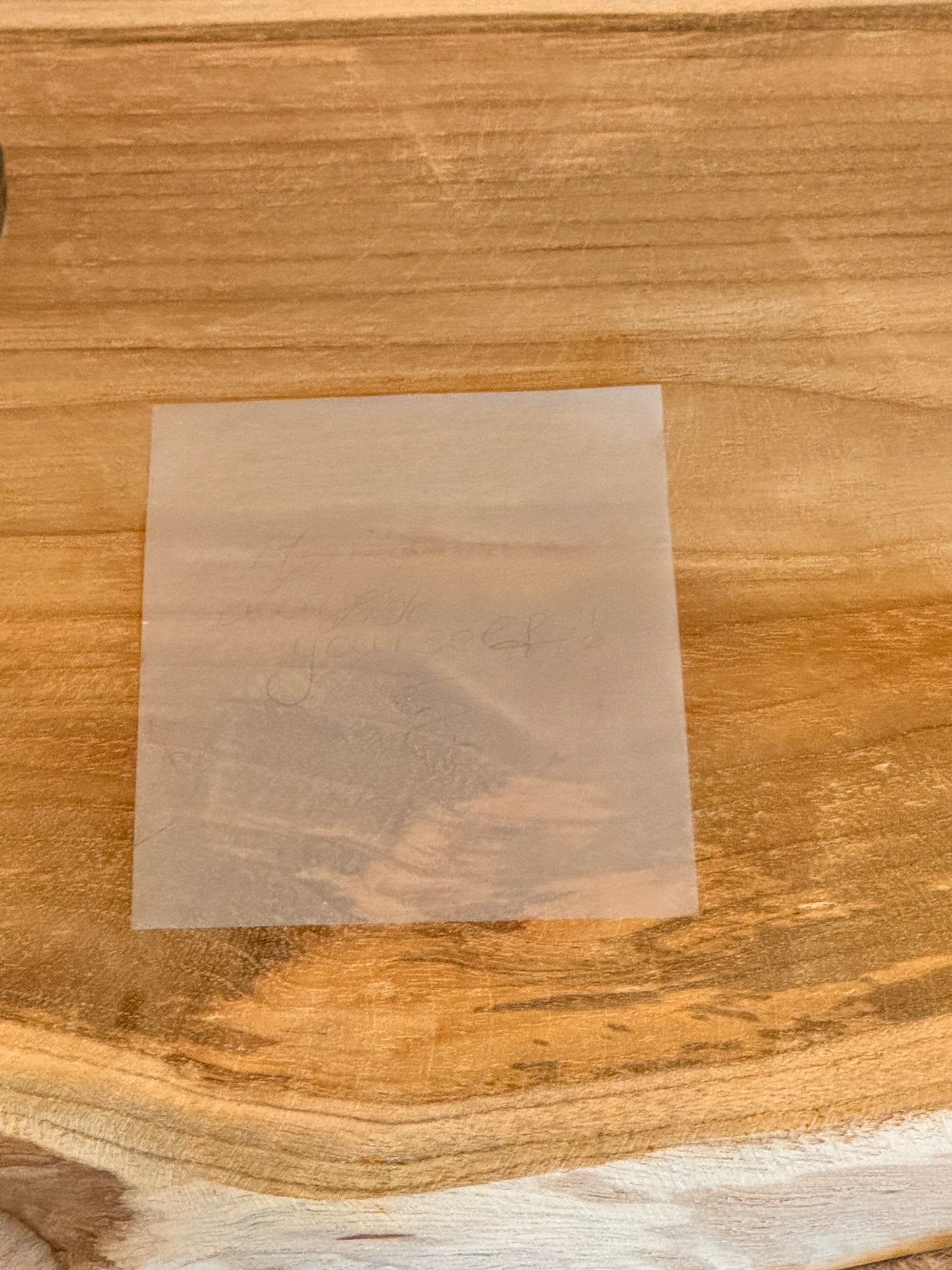 Transparente Haftnotizblöcke