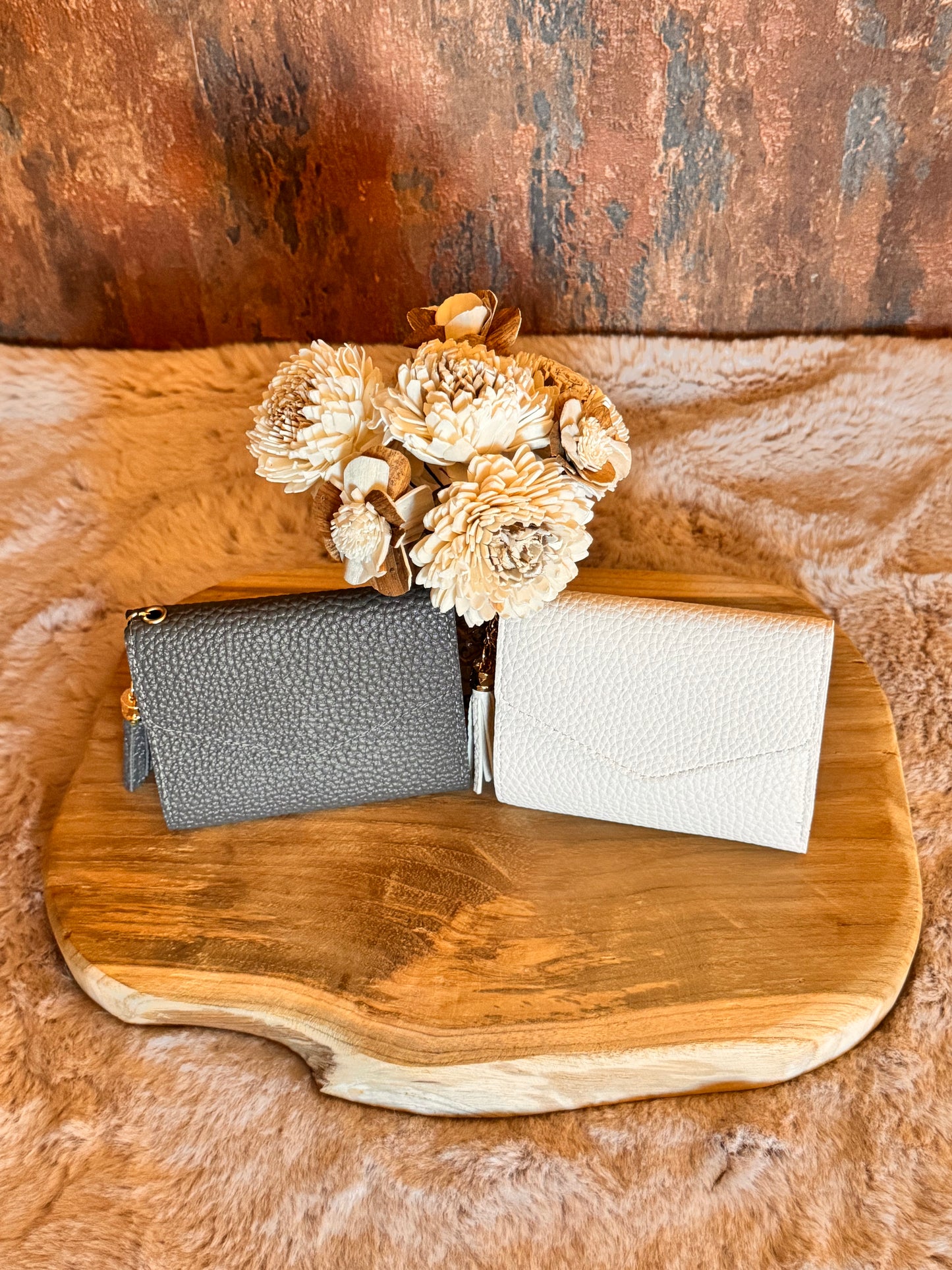 Dreieckiges Damenportemonnaie /Geldbörse / Kartenetui