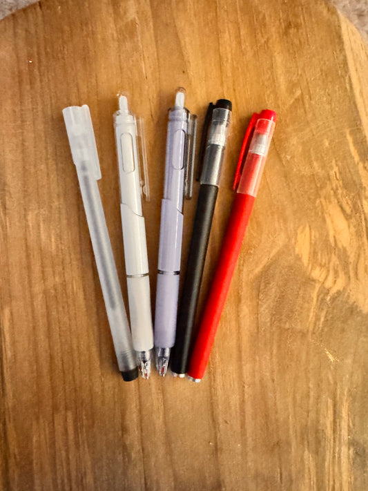 Gel Stifte verschiedene Sorten