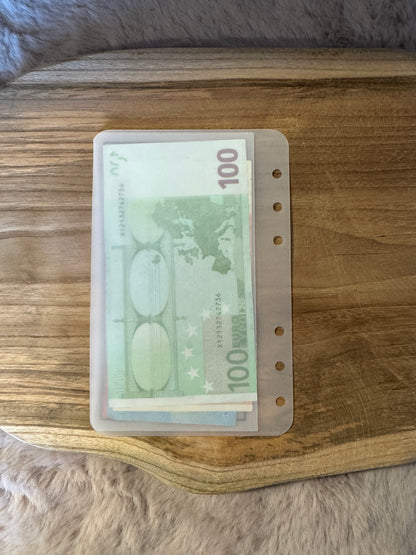 5€ oder 10€Challenge A6 im matten Umschlag inklusive Klebepunkte